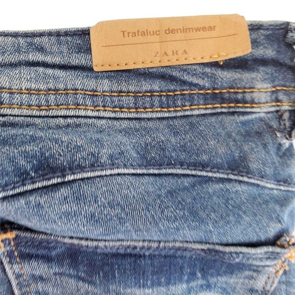 Zara Trafuluc denim Skinny Ripped Jeans - Picture 9 of 12